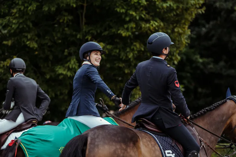 La joie partagée de Jessica Springsteen et Lorenzo de Luca.
