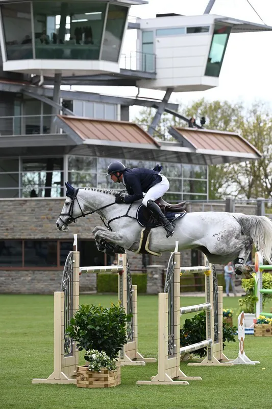 Bryan Balsiger et sa belle grise, AK's Courage.