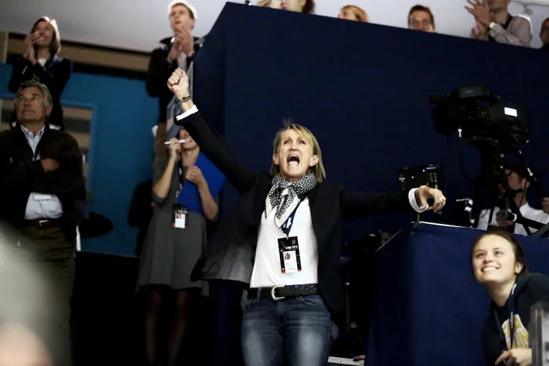 Geneviève Mégret a laissé éclater sa joie à l'issue du barrage de ses protégés. Le travail conjoint du haras de Clarbec et de Pénélope Leprevost a payé à Lyon.