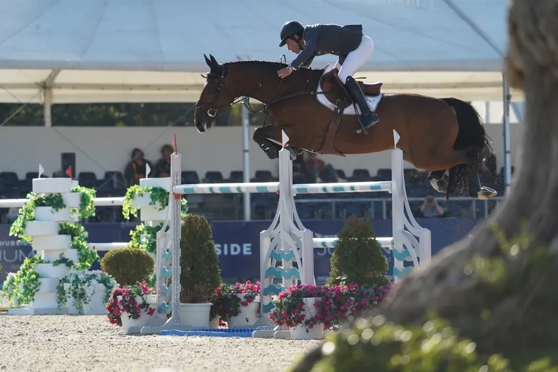 Une nouvelle fois, Marc McAuley a vu la victoire lui échapper dans un Grand Prix 5* de l'Hubside Jumping de Grimaud !