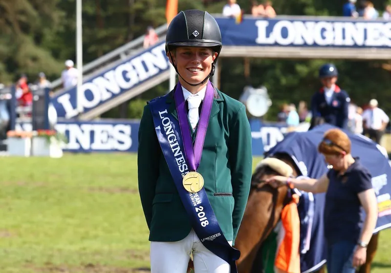À treize ans, Rhys Williams est monté sur le toit de l'Europe ce matin à Fontainebleau.