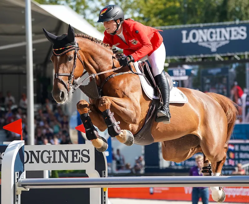Ce n’est vraiment pas passé loin pour l’Allemande Simone Blum et DSP Alice, finalement quatrièmes.