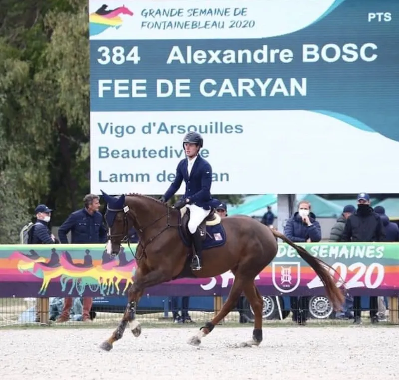 Alexandre Bosc et Fée de Caryan lors de la Grande Semaine de Fontainebleau