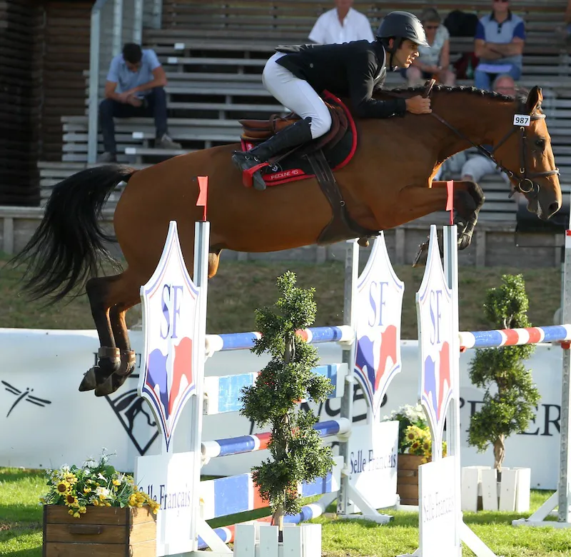 Le premier produit de la baie n’est autre que Par Trois, jument valorisée jusqu’au plus haut niveau par l’Irlandais Mark McAuley, ici au Longines Masters de Hong Kong.