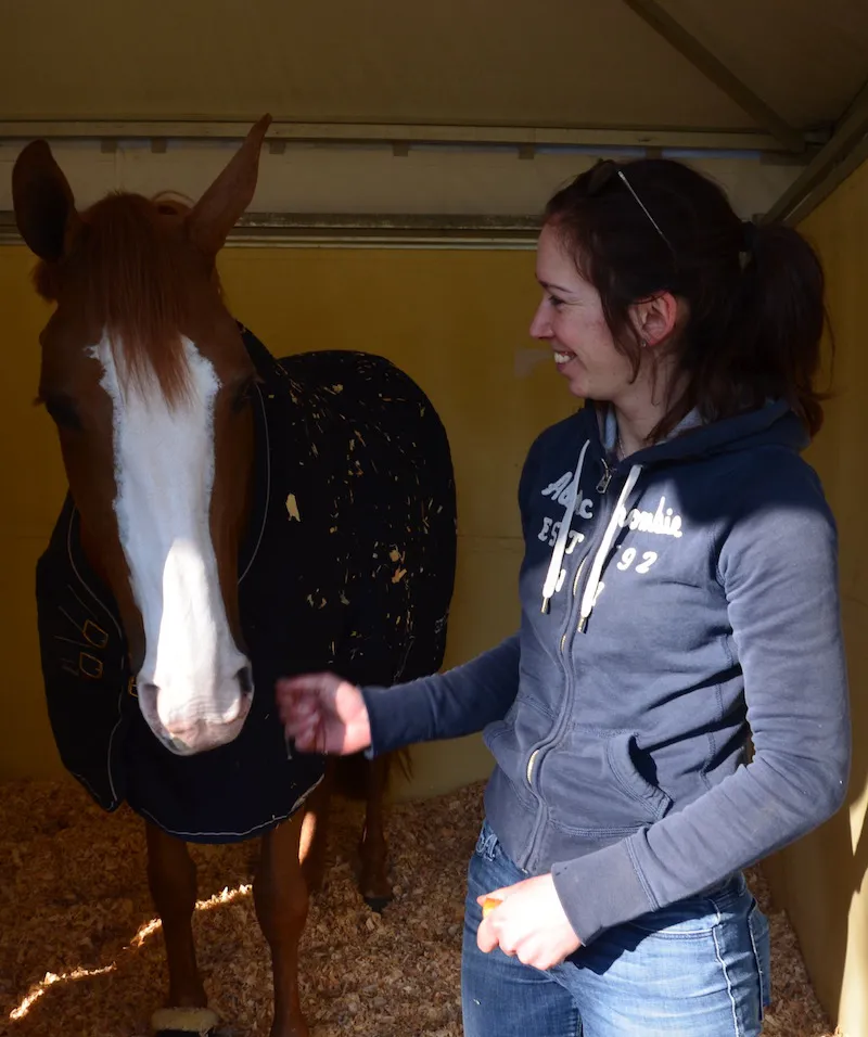’’Gribouille est impressionnante de calme. Elle se moque de tout : tant qu’elle a à manger à et à boire, tout va bien !’’