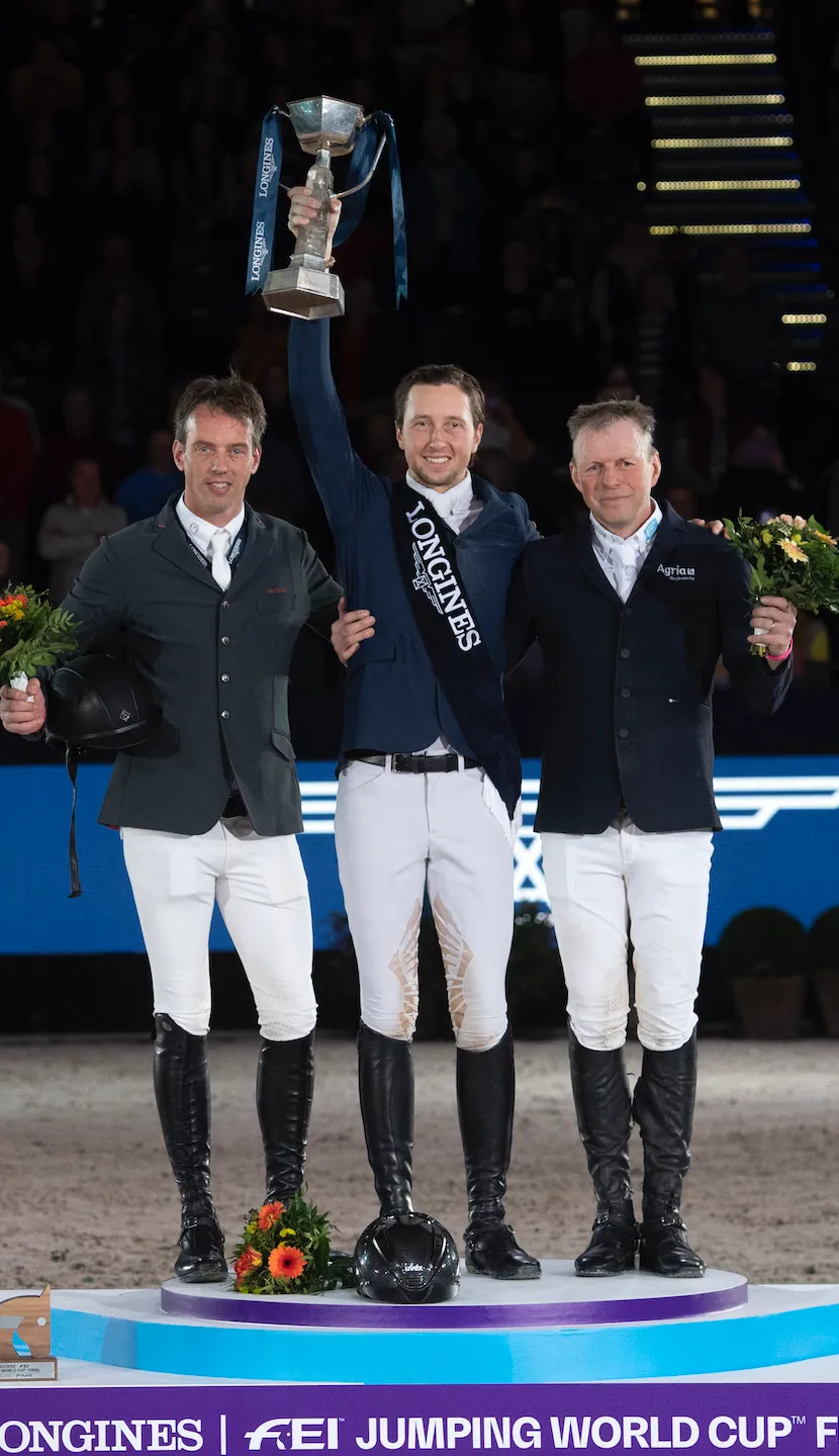 Martin Fuchs, Harrie Smolders et Jens Fredricson.