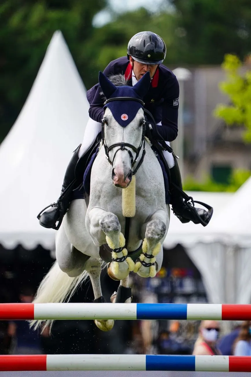 Associé à Filou Carlo Zimequest, Simon Delestre a été le meilleur Français de l'épreuve.