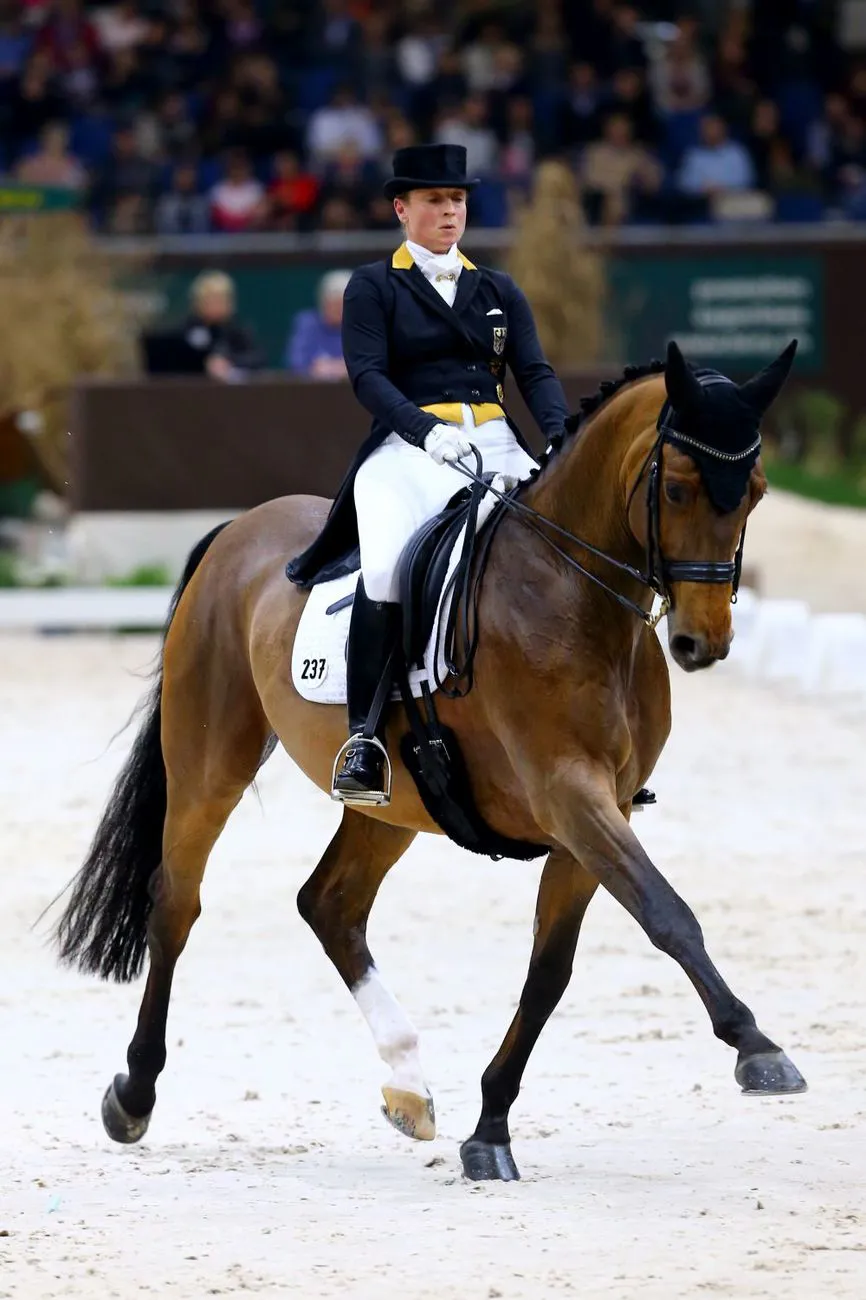 Ici avec Emilio, Isabell Werth avait brillé à Genève l'an dernier.