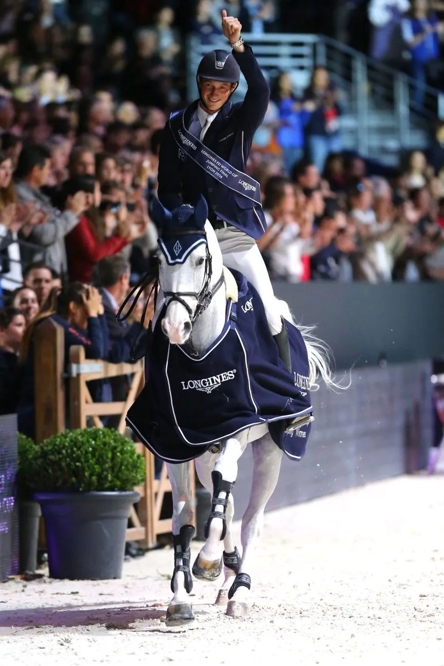 Daniel Deusser et Cornet d'Amour ont remporté la finale de Coupe du monde Longines de Lyon en 2014.