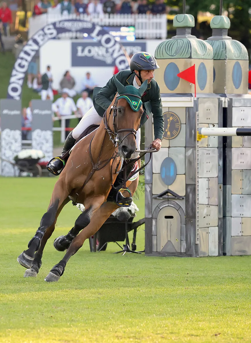 Yuri Mansur et Miss Blue-Saint Blue Farm ont permis au Brésil d'y croire jusqu'au dernier obstacle du barrage.