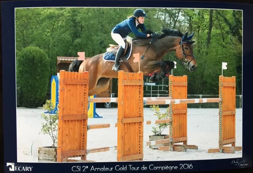 Unick du Francport et Laure Dumont, sa première cavalière.