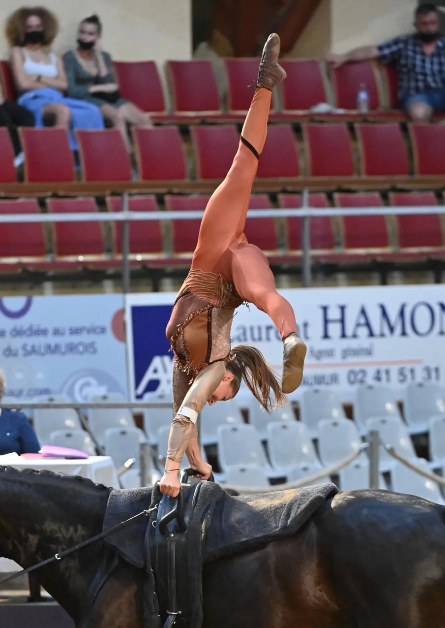 Manon Moutinho lors de son Libre.