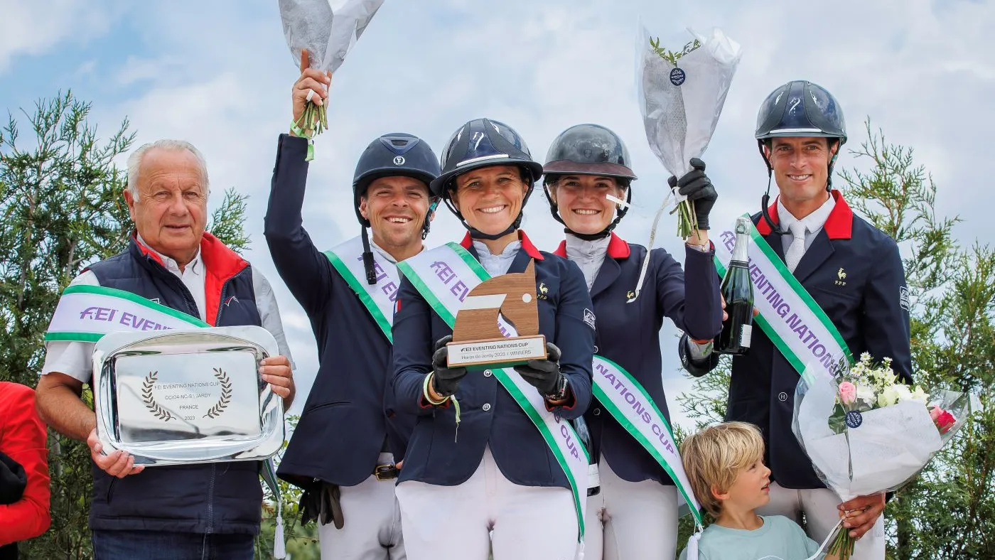 Gwendolen Fer et Romantic Love ont aidé la France à remporter la Coupe des nations du CCIO 4*-S de Marnes-la-Coquette.