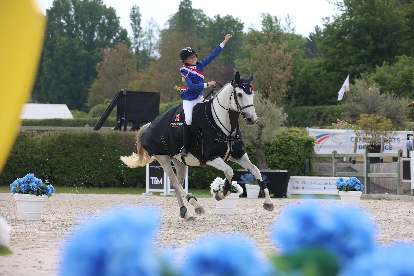 La joie de Joy Maillotte Briant, championne de France Benjamins avec Dream de Mere.