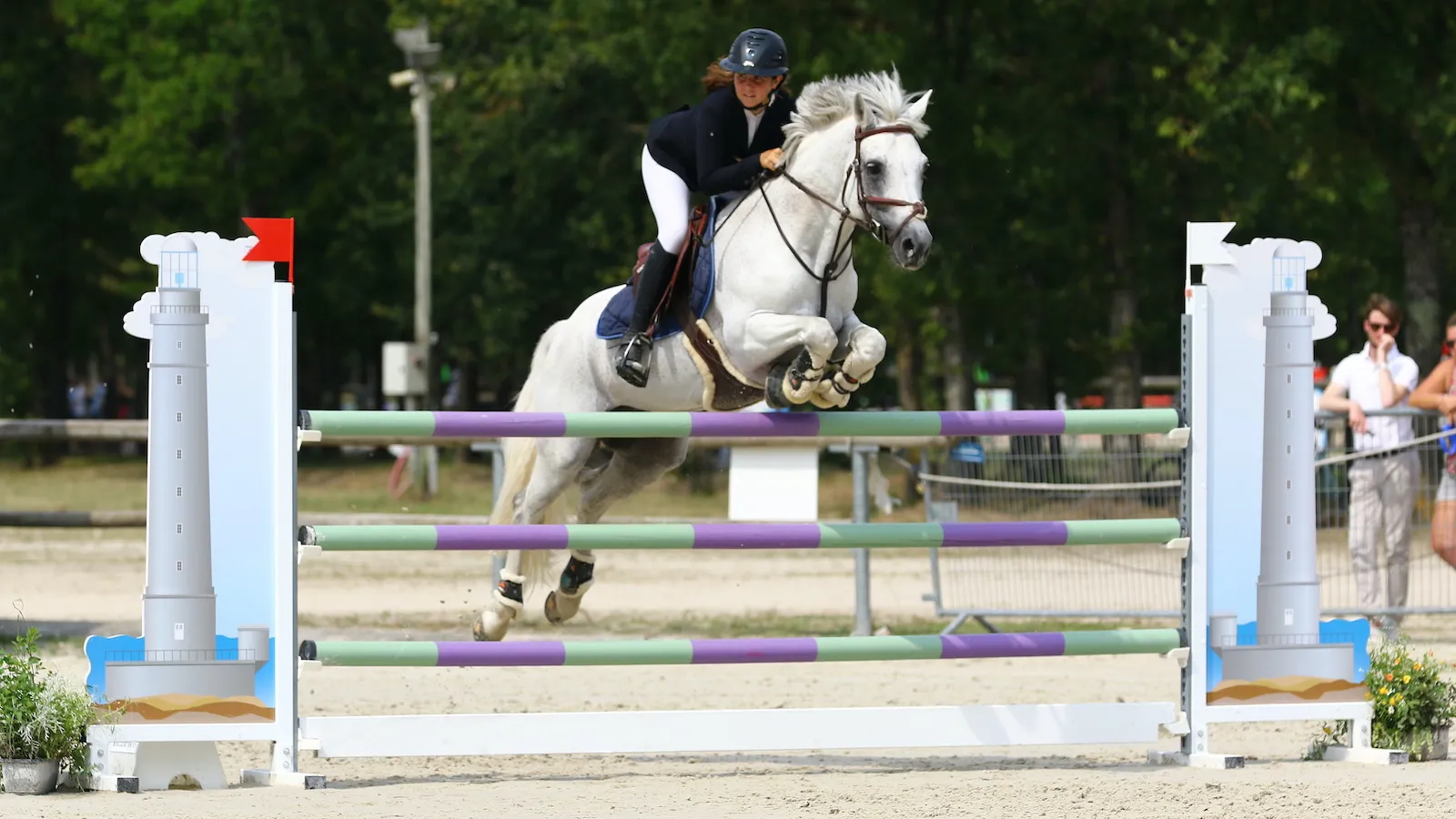 Noémie et son poney Rom Coco de Boissel, aujourd’hui à la retraite 