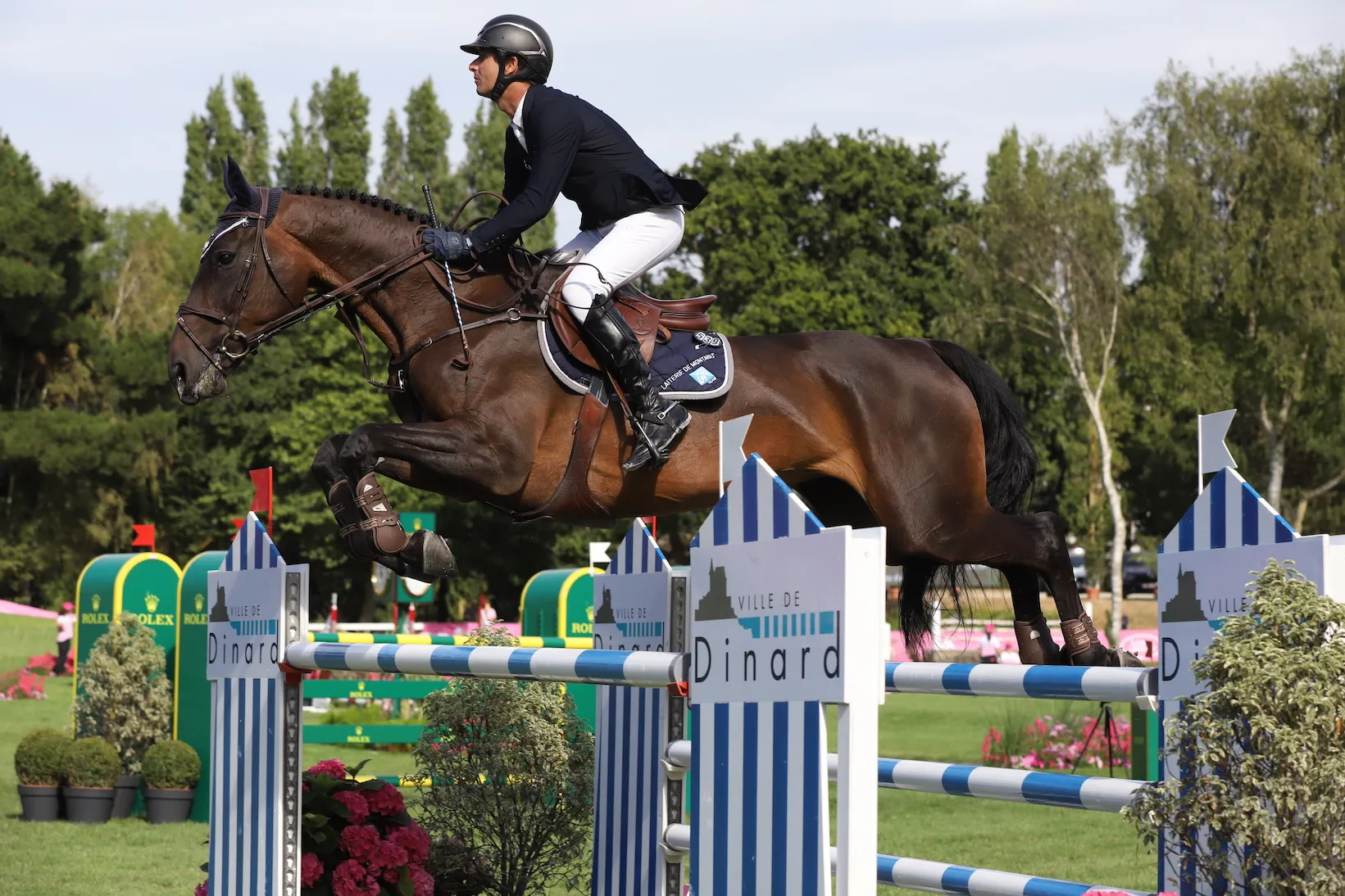 Julien Gonin et Valou du Lys, troisième de l'épreuve d'ouverture