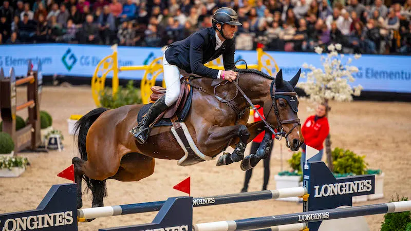 Vainqueur du Grand Prix Coupe du monde de Stuttgart l'an dernier avec United Touch S, Richard Vogel est, cette fois-ci, monté sur la deuxième marche du podium avec Looping Luna.