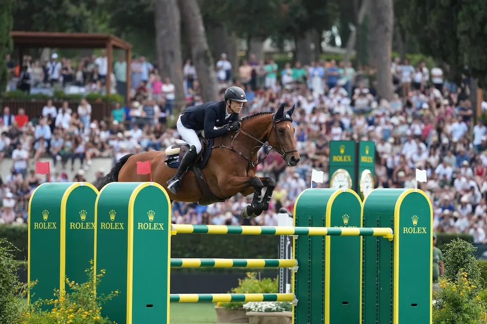 Max Kühner et Elektric Blue P, deuxièmes du Grand Prix.