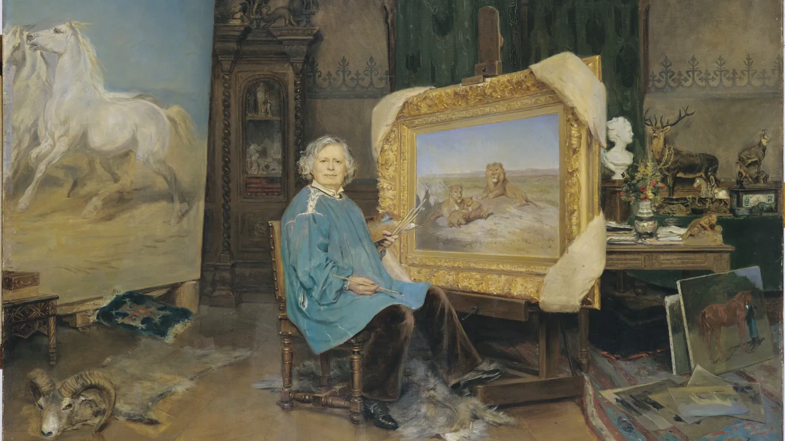 “Rosa Bonheur dans son atelier”
