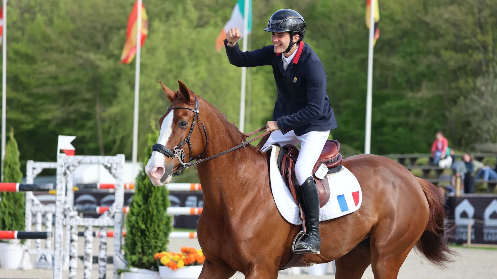 Avec deux sans-faute Jean Alexandre Legras assure la victoire pour les Bleus.