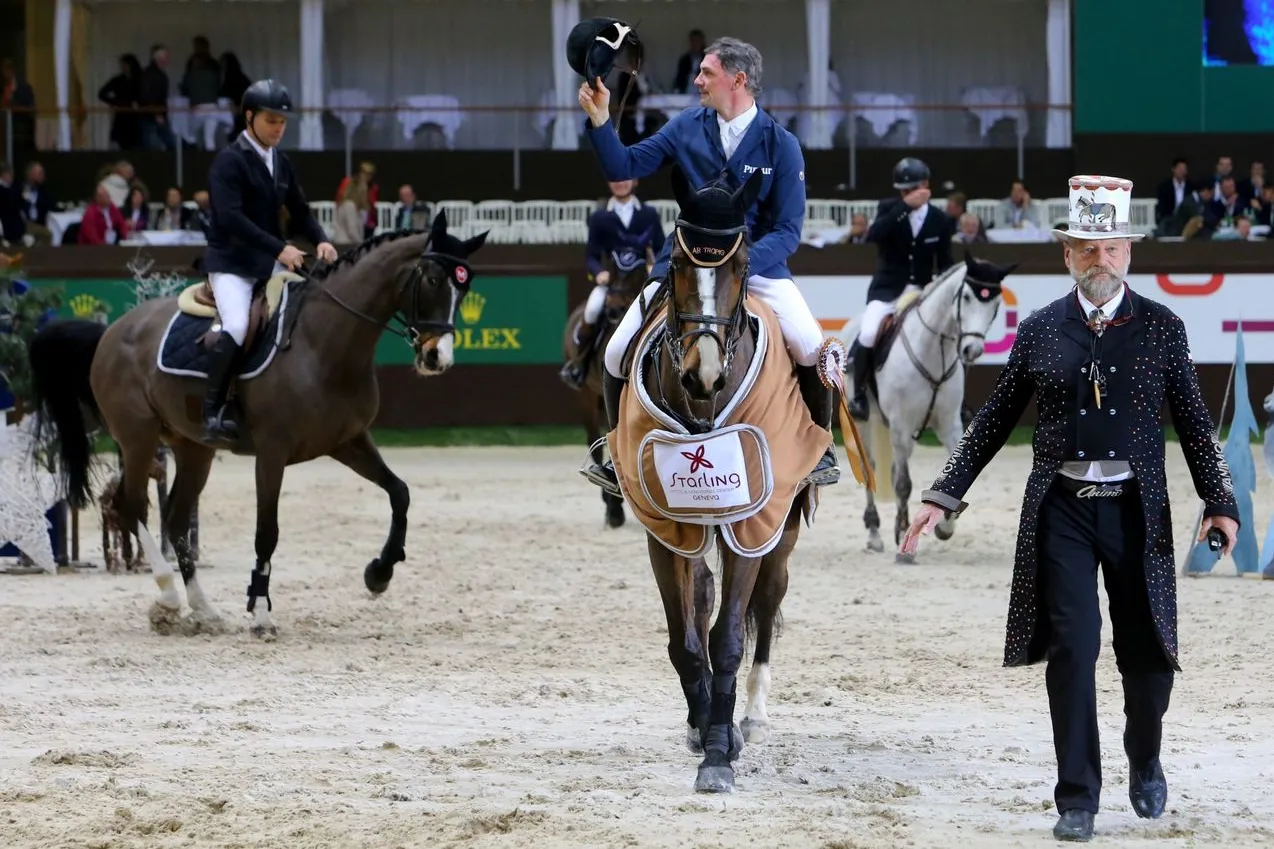 Jérôme Hurel et Warrior à la remise des prix.