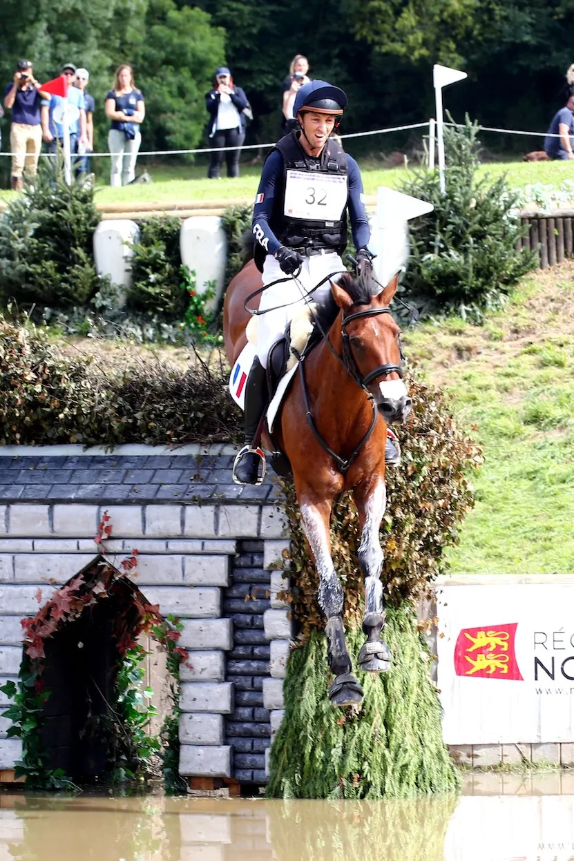 Gireg Le Coz et Aispirit de la Loge aux championnats d'Europe du Pin-au-haras l'été dernier.