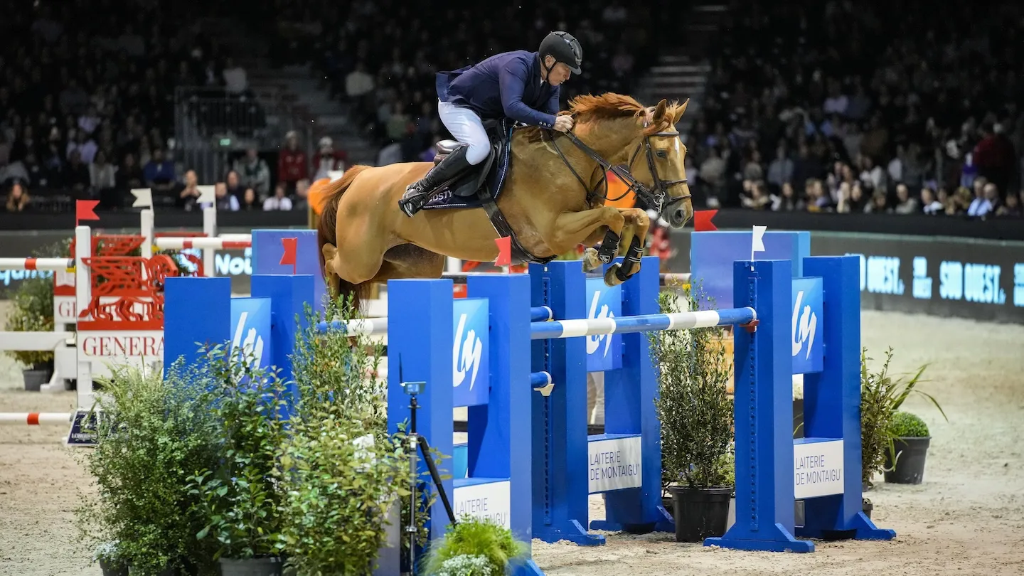 Roger-Yves Bost et Ballerine du Vilpion ont signé la meilleure performance tricolore dans l’épreuve majeure du jour. 