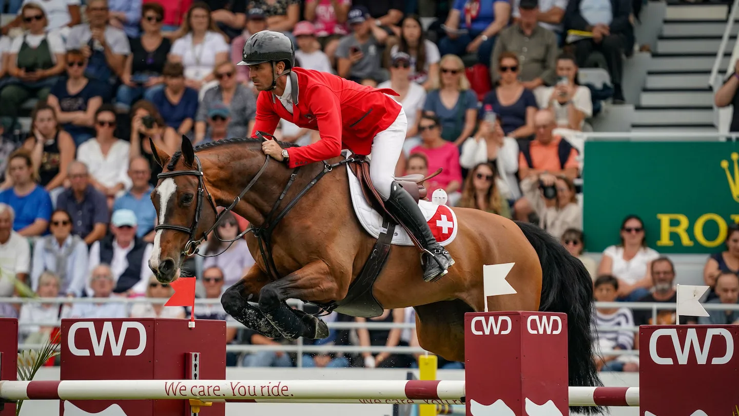 Steve Guerdat et son joyau Dynamix de Belheme, qui ne cesse de se montrer à la hauteur. 