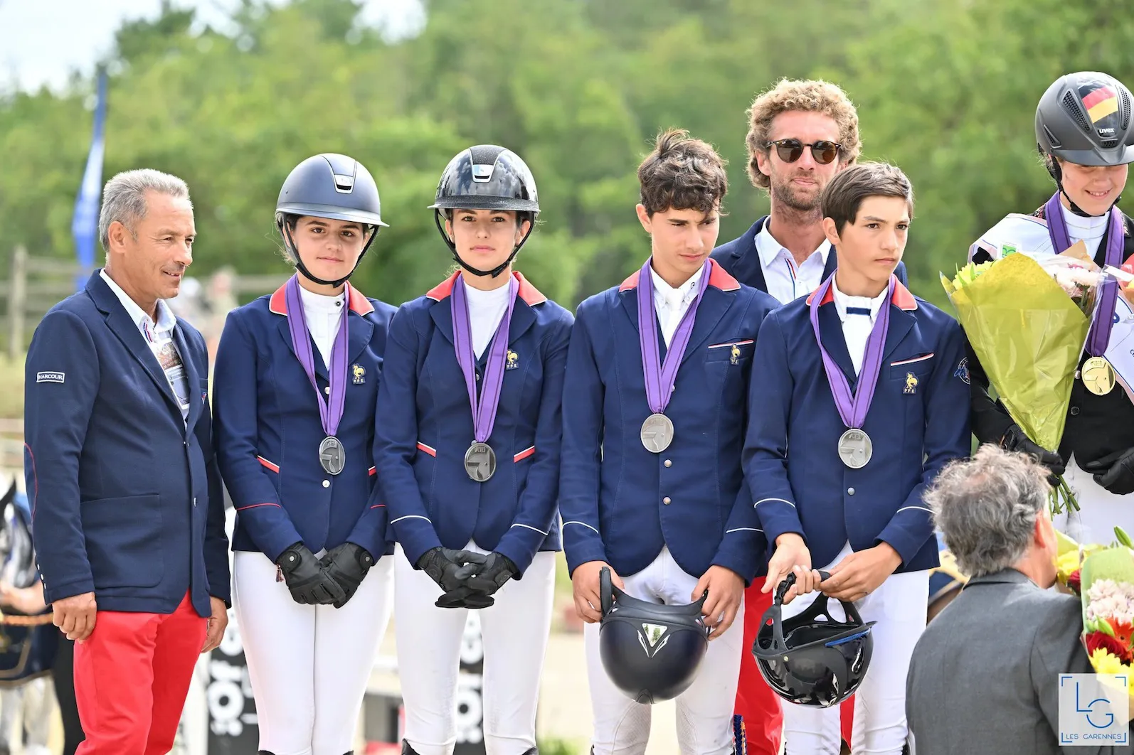 Encore un podium pour le complet Poneys tricolore!