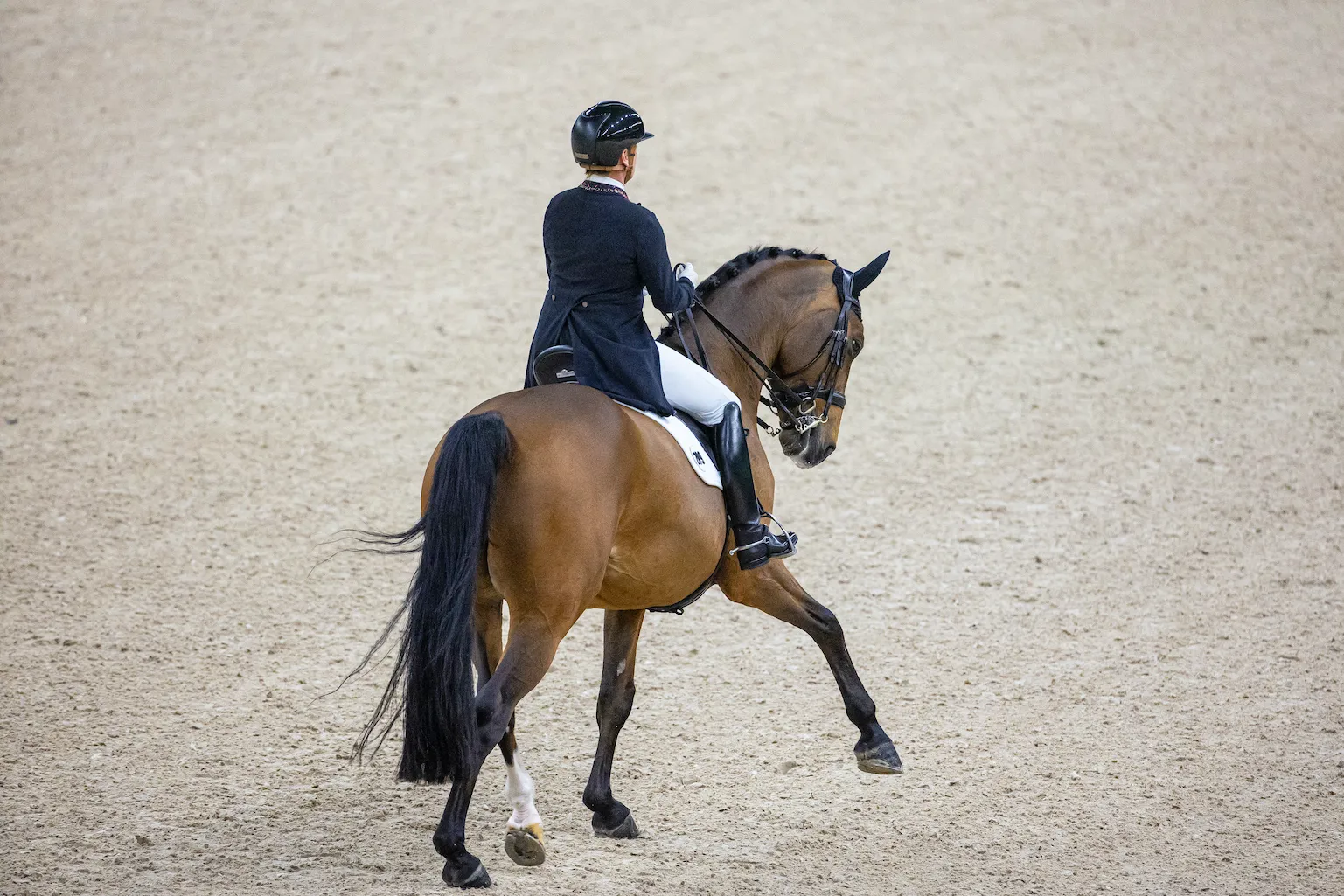 Isabell Werth a pu compter sur Emilio 107 pour accrocher un nouveau podium. 