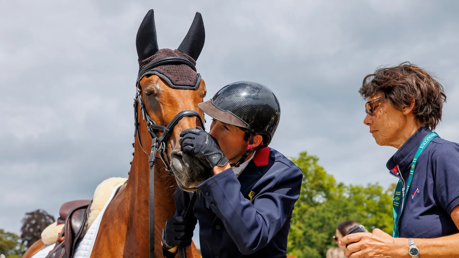Le Tricolore et son cheval de tête au terme des Européens, l’an passé. 