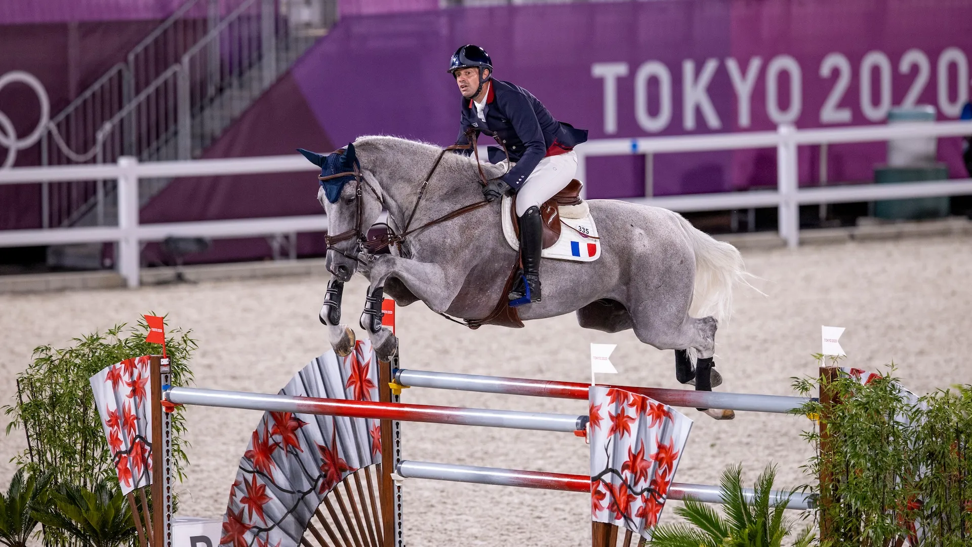 Quel Filou 13 et Mathieu Billot représentant la France aux Jeux olympiques de Tokyo, en 2021. 