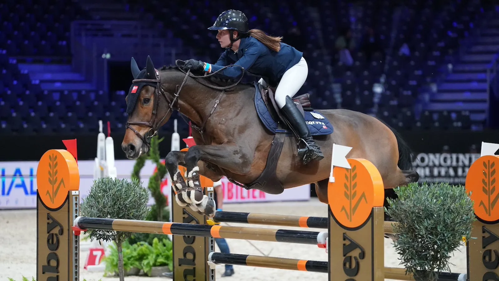 Lalie Saclier et Ultra Blue de Jaurand, en octobre, à Equita Lyon. 