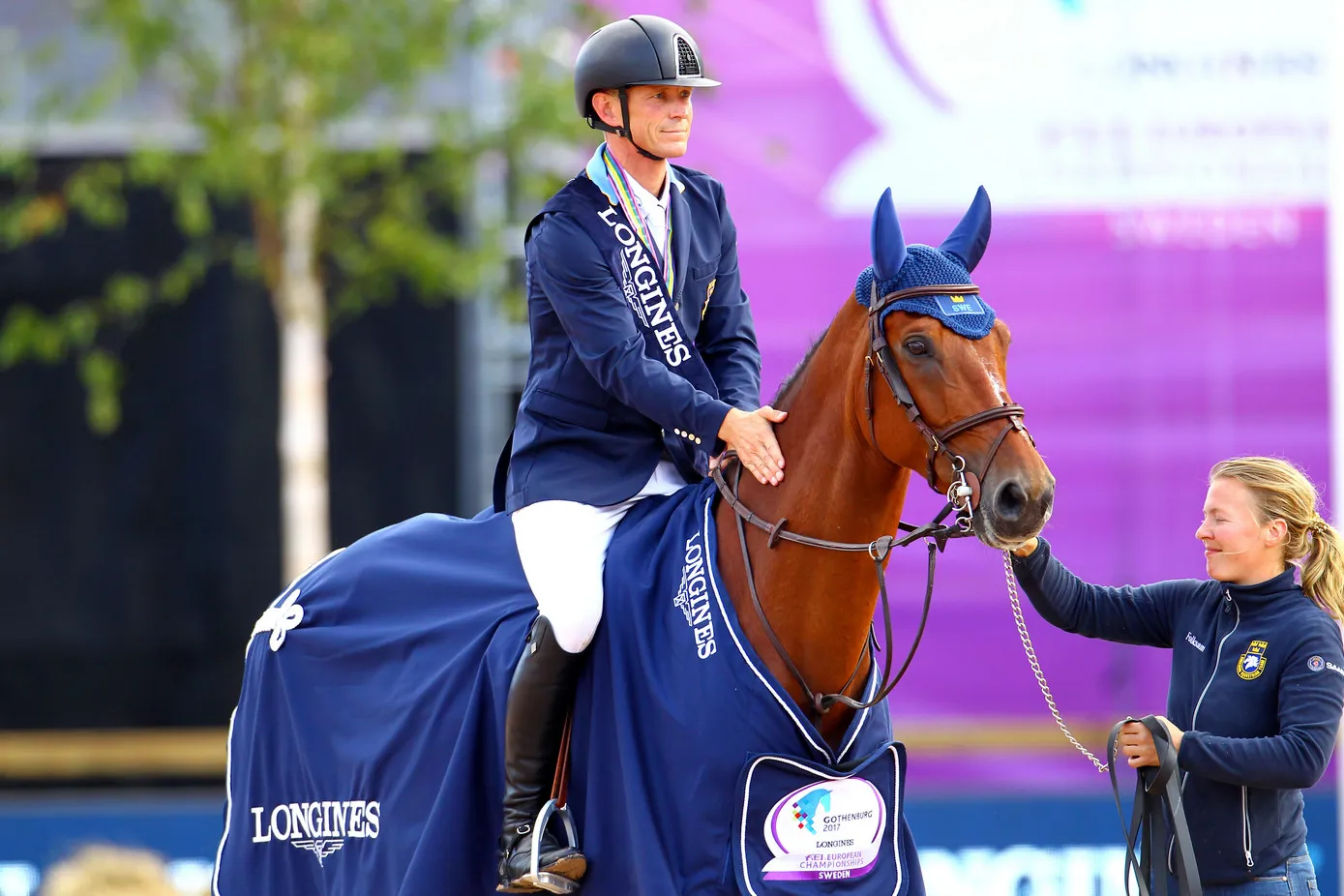 En tête dès la Chasse, le génial All In a offert à son cavalier le titre de champion d'Europe en individuel, chez lui en Suède, en 2017.