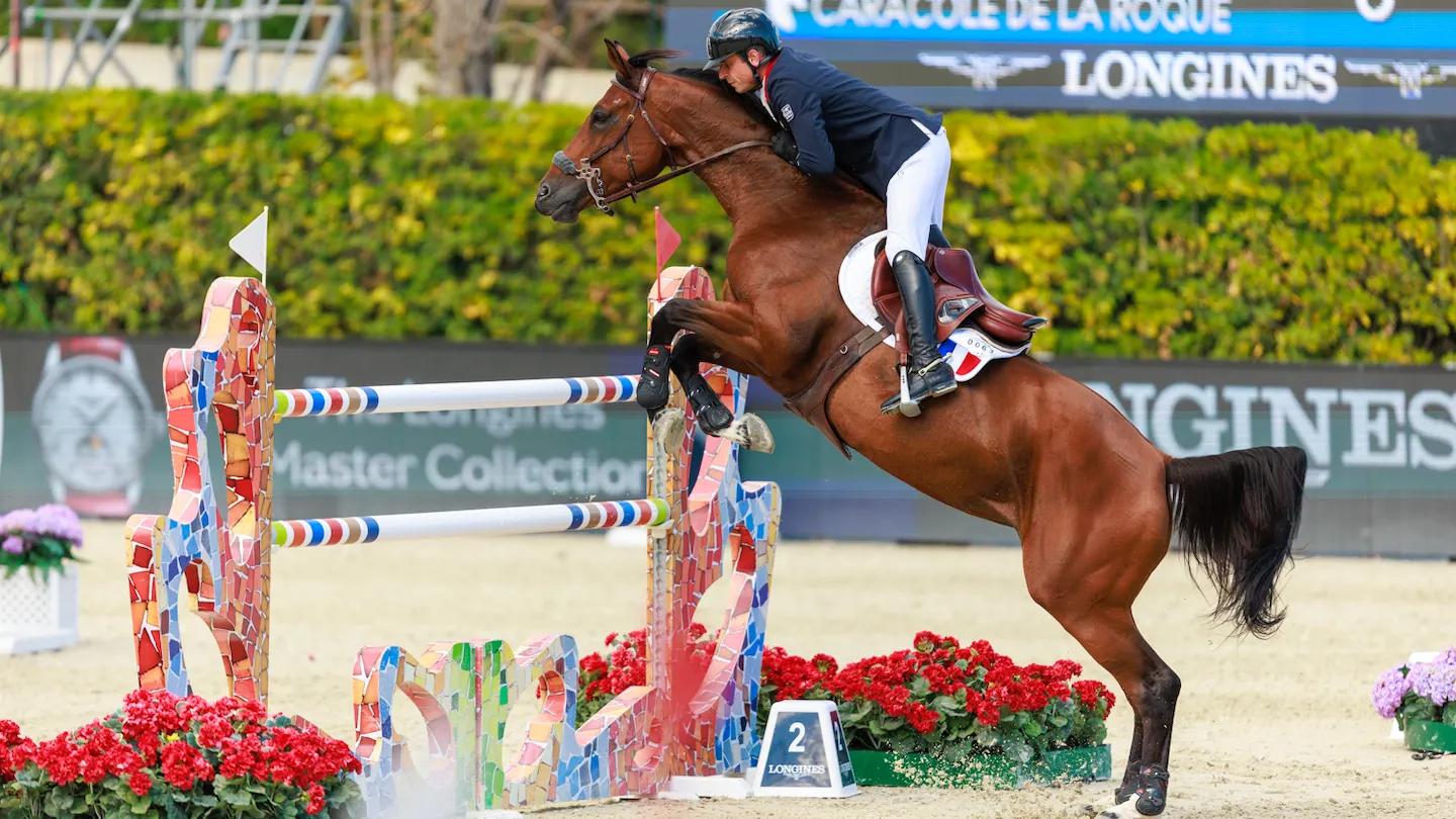 Julien Épaillard et Caracole de la Roque en route pour le troisième sans-faute tricolore. 