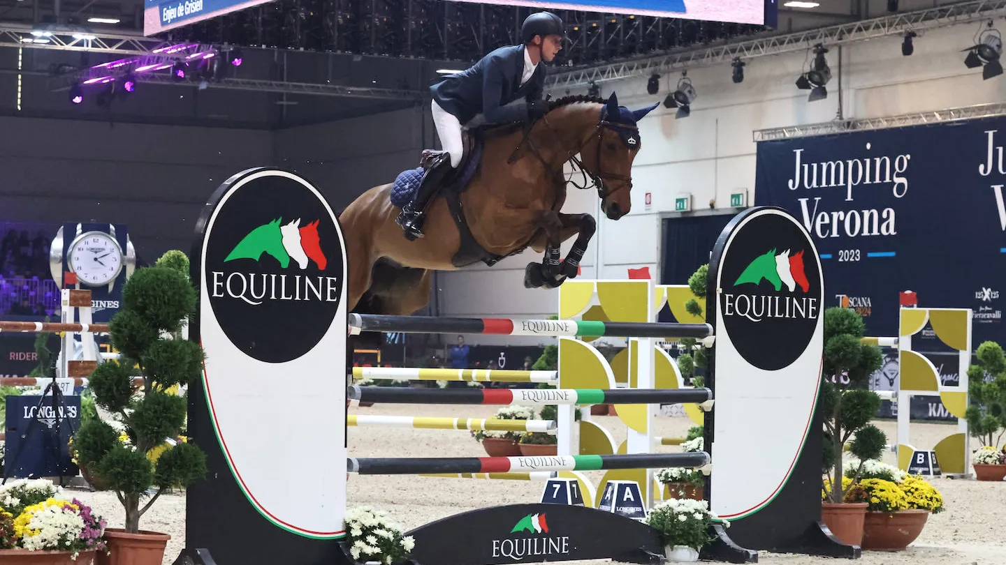 Ben Maher et son très aérien Enjeu de Grisien. 