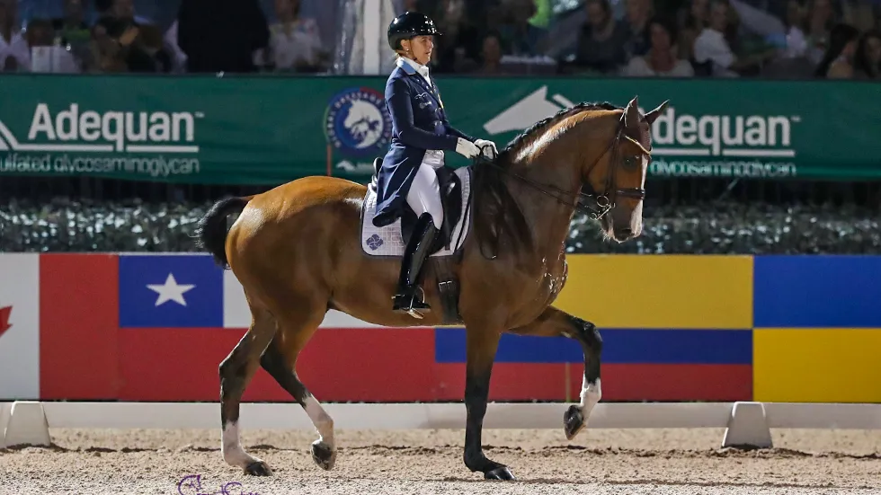 Tinne Vilhelmson Silfvén, associée à Devanto, s’est imposée dans le Grand Prix Freestyle du CDI3* avec un score de 78,080%. 
