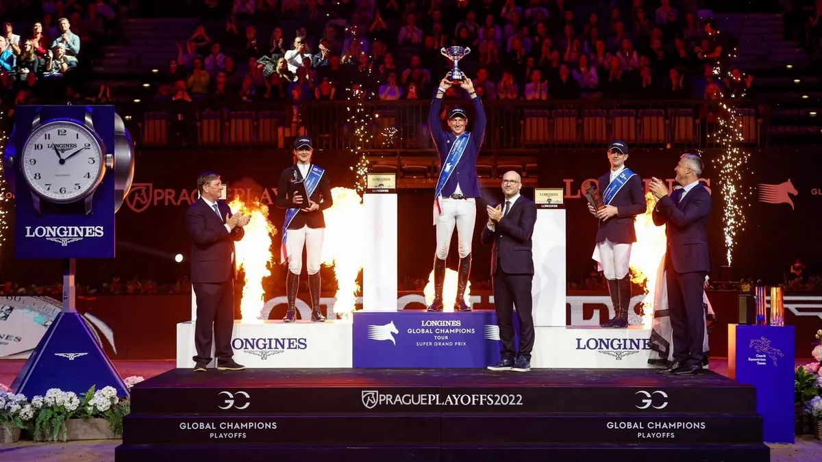 La victoire de Daniel Deusser a été célébrée dans une mise en scène grandiose, qui fait la marque de l'événement tchèque.