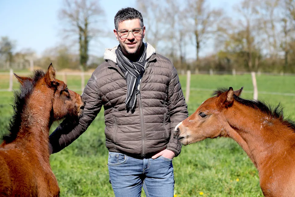 Julien Blot dirige le haras Numénor avec sa compagne, Marine Barlet.