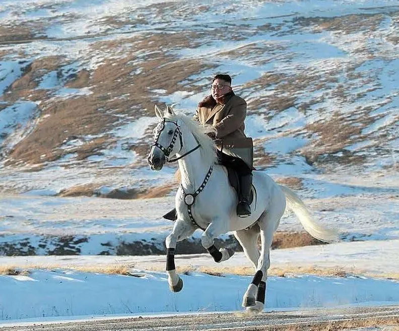 En 2019, l'agence de propagande de Corée du Nord avait partagé plusieurs photos du dictateur Kim Jong-un à cheval.