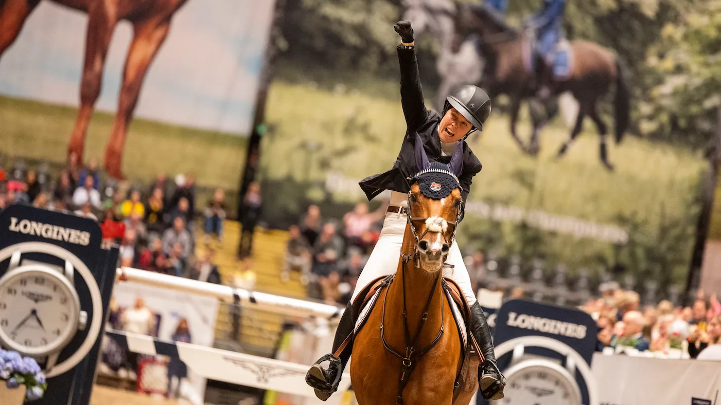 Victoria Gulliksen lors de sa deuxième place à Oslo. 