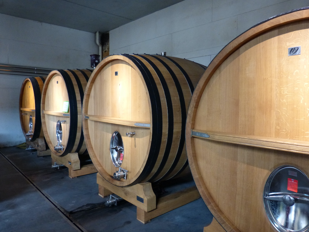 Au domaine de Rocheville, le chai est moderne.