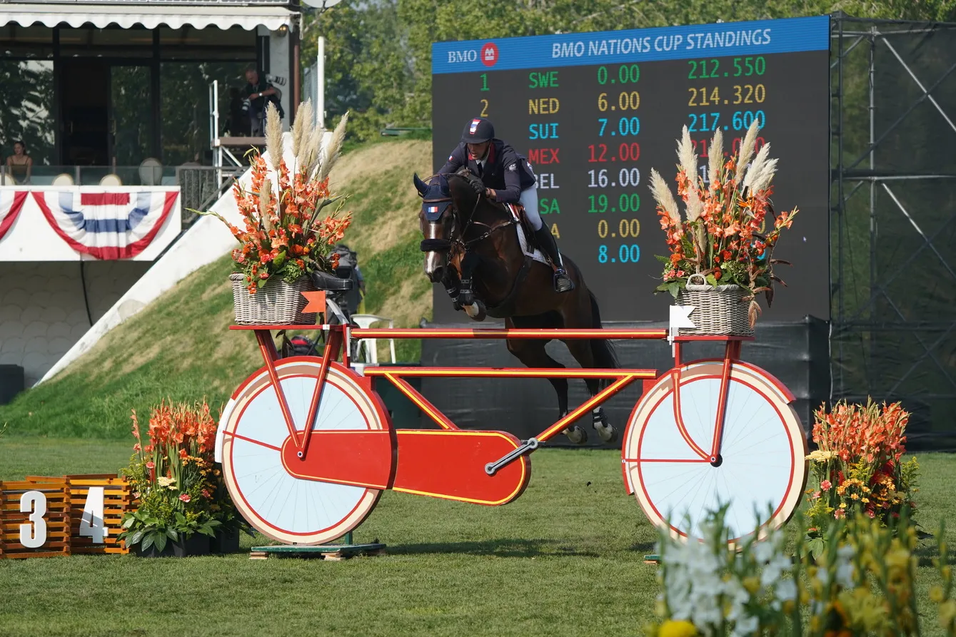 Avec Visconti du Telman, Kevin Staut a écopé de huit points lors de la première manche.