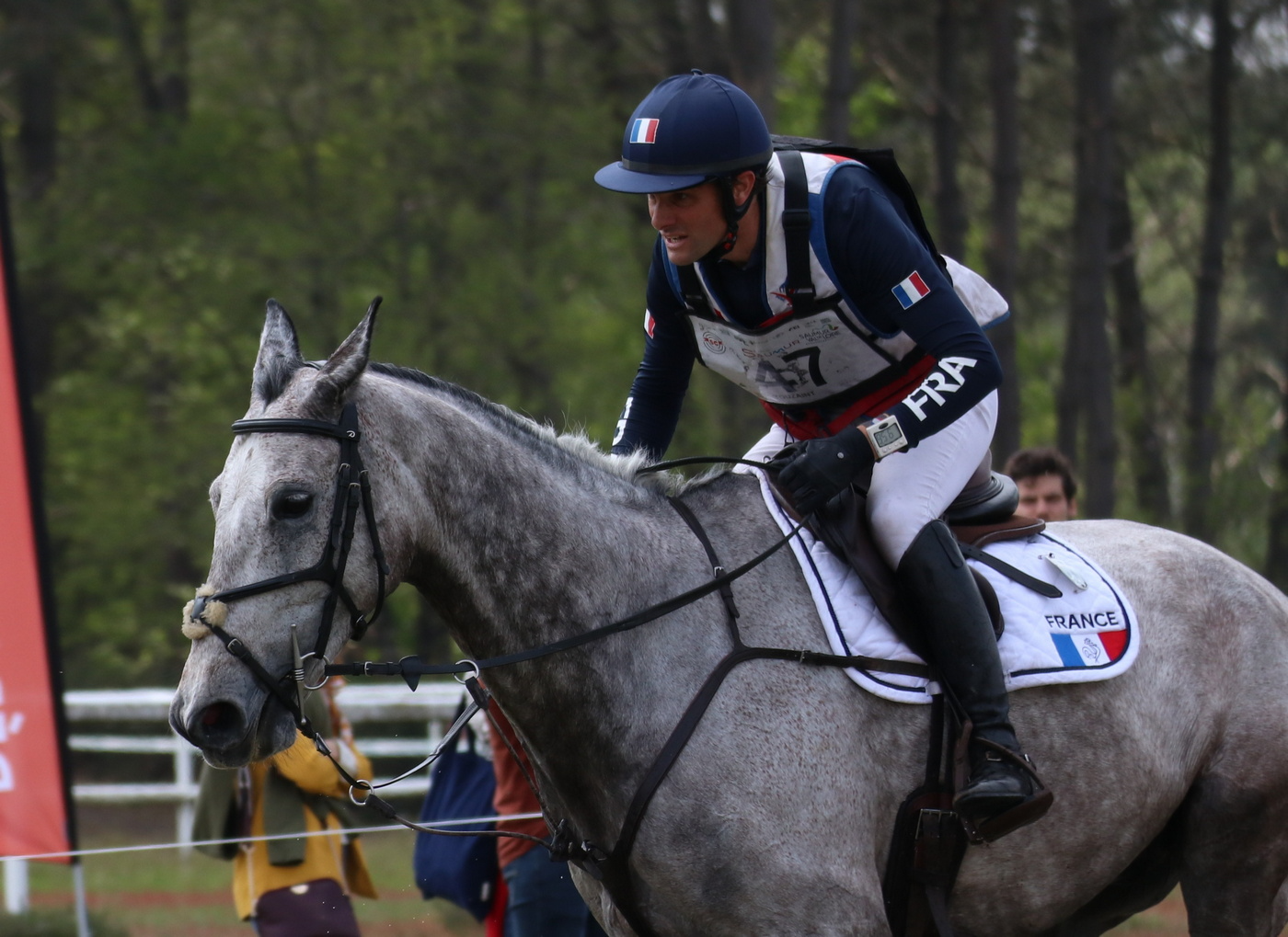 Ce soir, Nicolas Touzaint et Diabolo Menthe sont toujours deuxièmes du CCI 4*-L de Saumur.