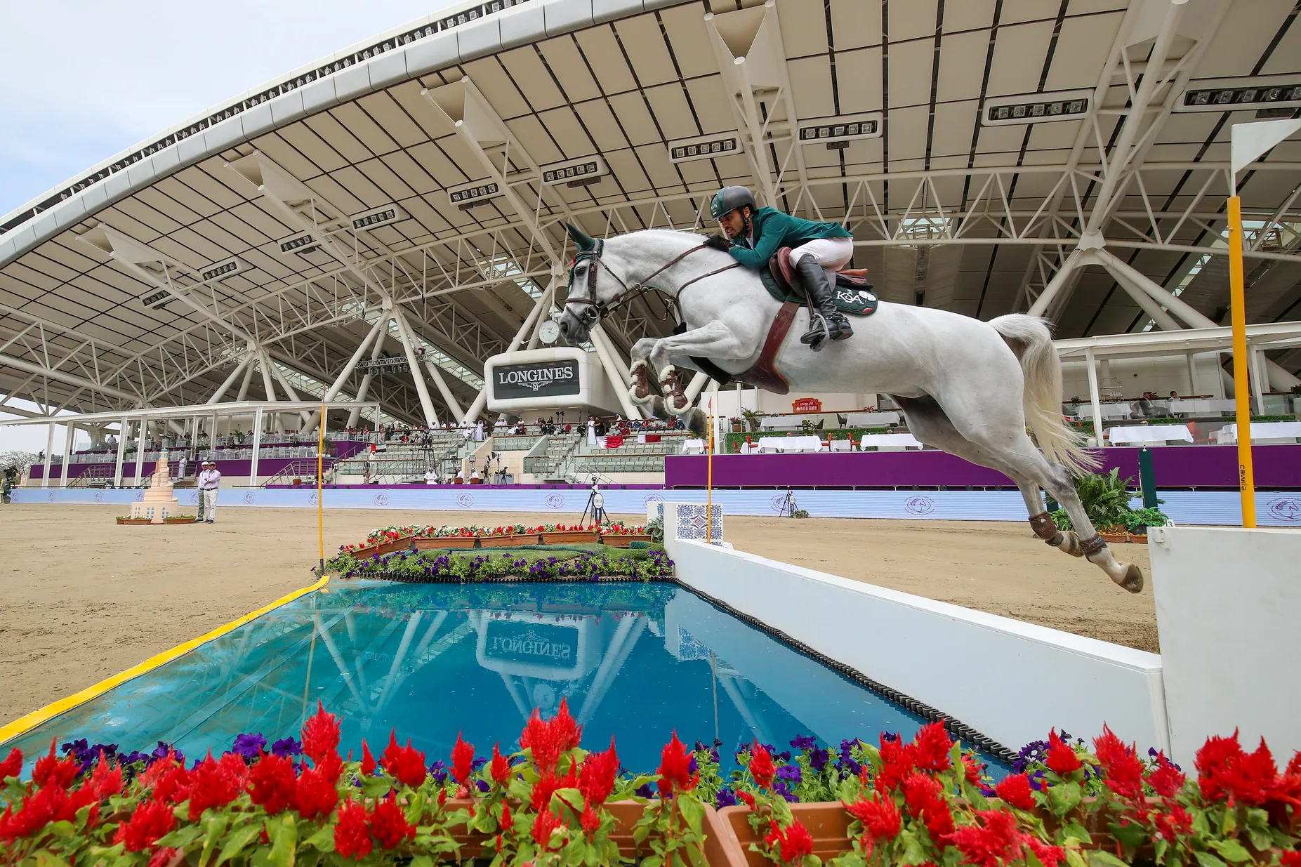 Le Saoudien Khaled Almobty et Equine America Spacecake.