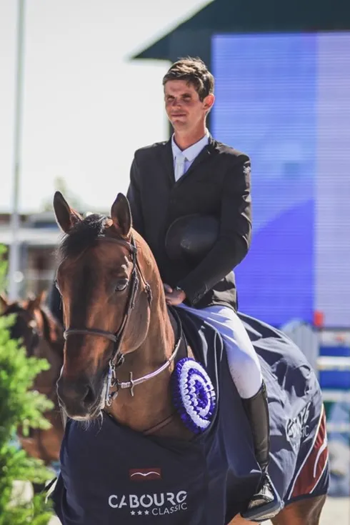 Alexis Deroubaix à l’issue du Grand Prix en 2021. 