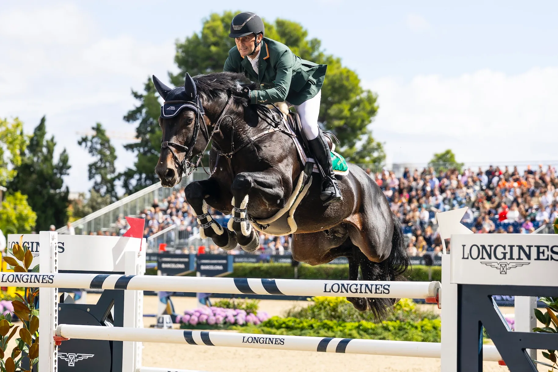 Billy Twomey a bien tenté de barrer la route à Scott Brash au barrage, sans succès. 