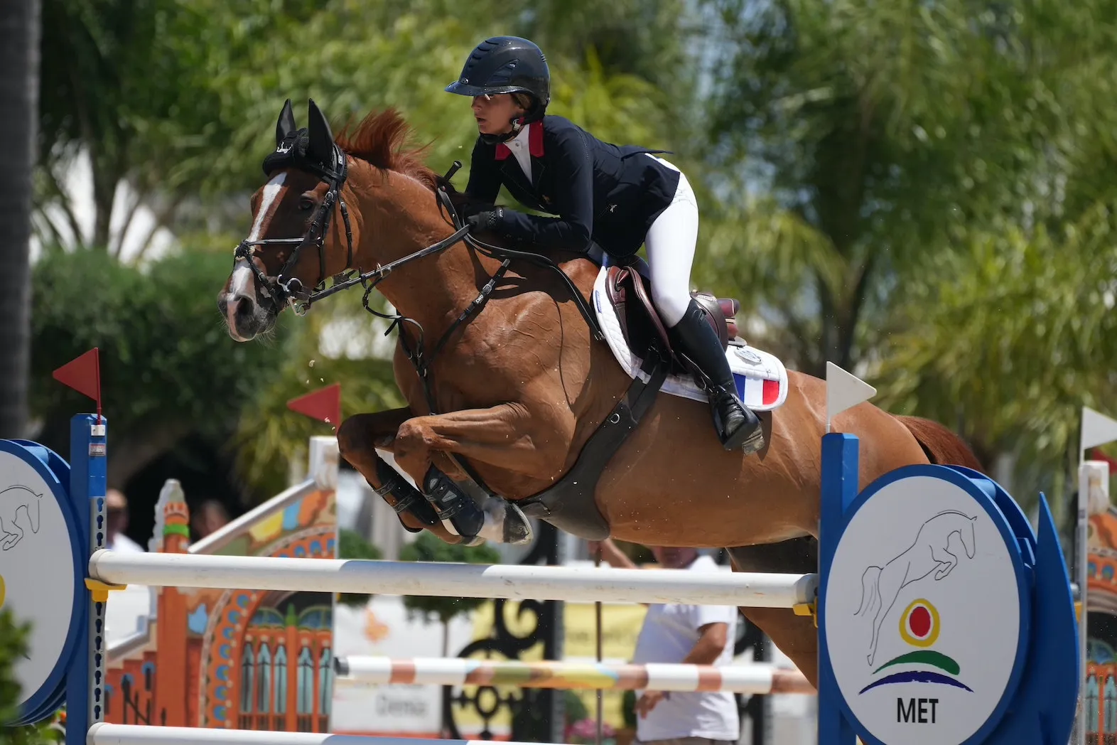 Vera Desutter et Elite du Chenois sont, pour l'heure, le meilleur couple tricolore de ce championnat d'Europe Junior!