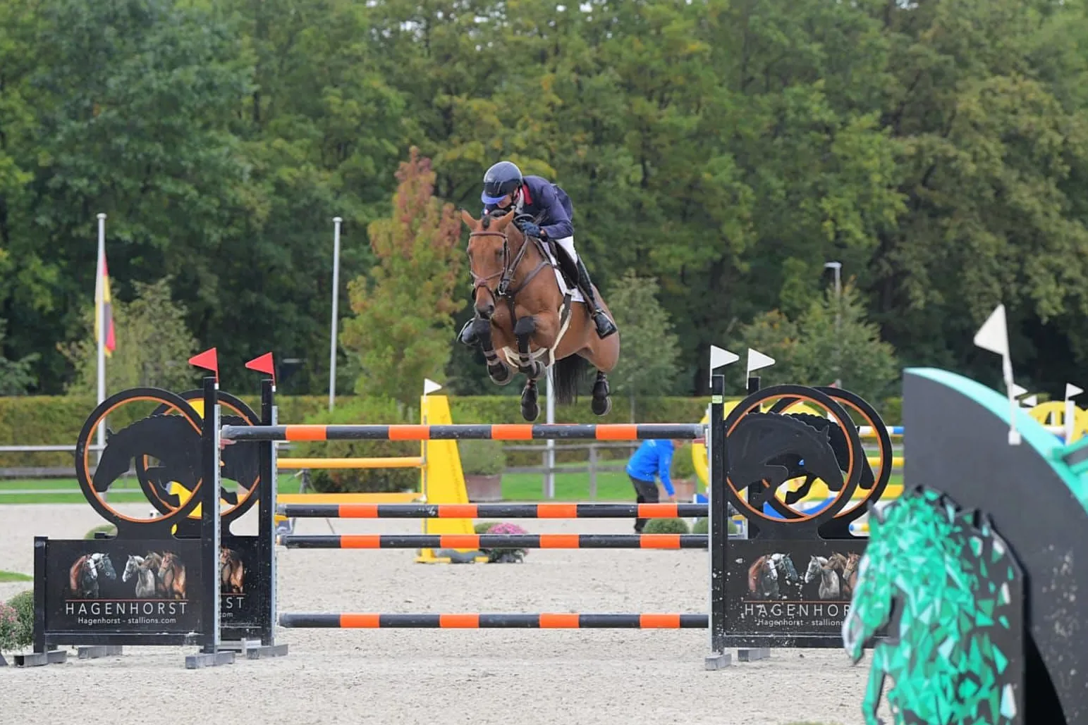 Gaspard Maksud et Ballypatrick Tiberius lors de leur victoire à Opglabbeek