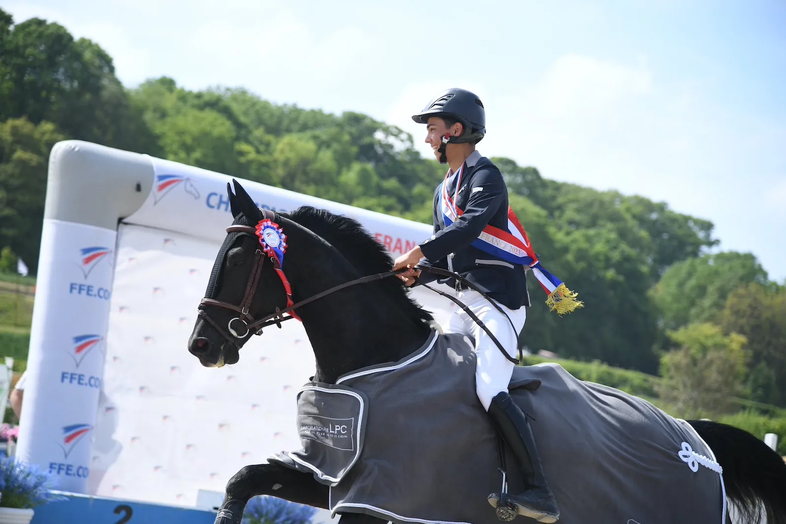 Les vainqueurs du Critérium des As Jeunes Seniors: Romain Fort et Tempestuoso LS.